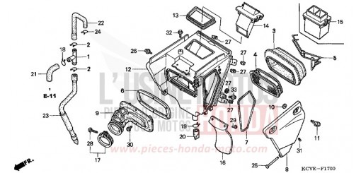 AIR CLEANER XR400R4 de 2004